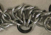 Closeup of pattern for interconnecting chain