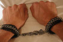 Shackles shown closed tight on my 8 inch wrists